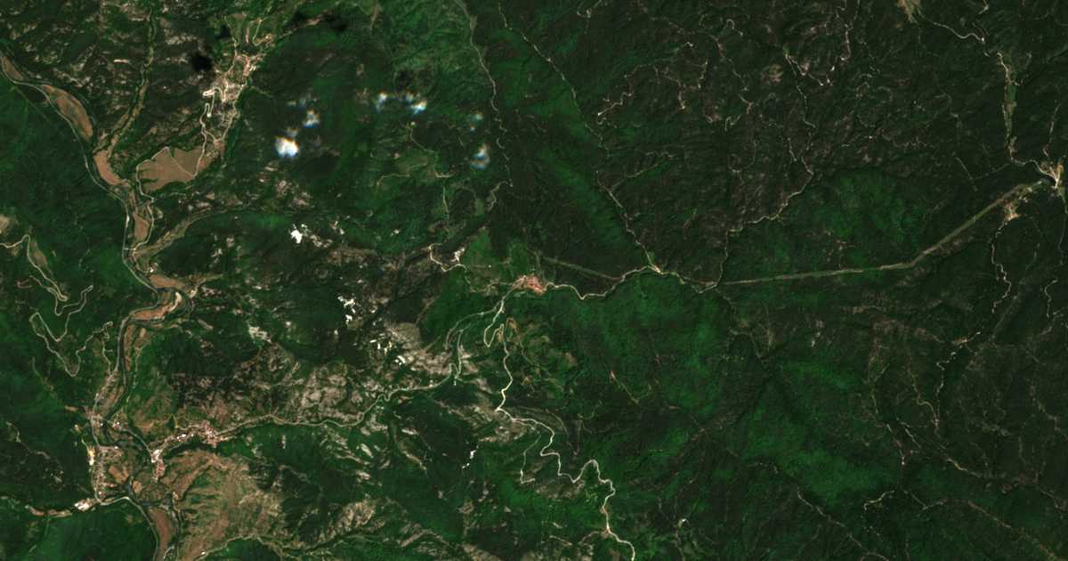 Сателитска карта на Осеново