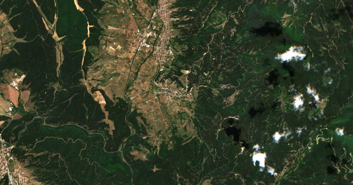 Сателитска карта на Хахњово
