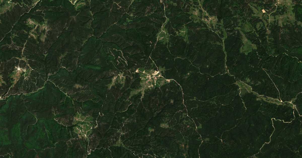 Сателитска карта на Гарван