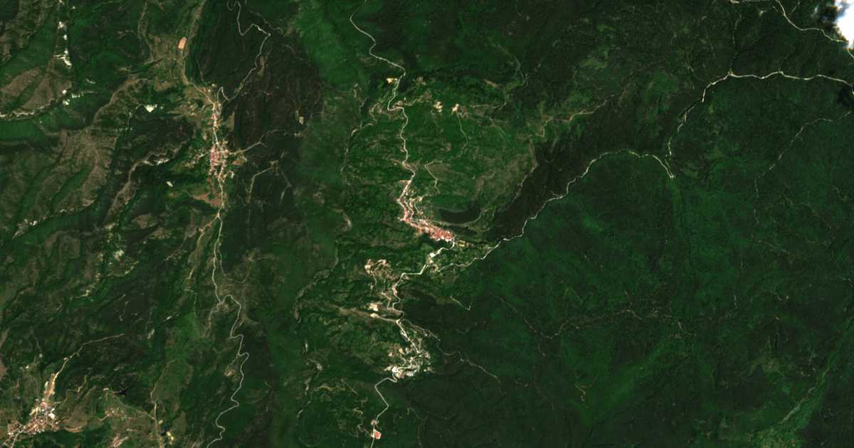 Сателитска карта на Горно Дреново