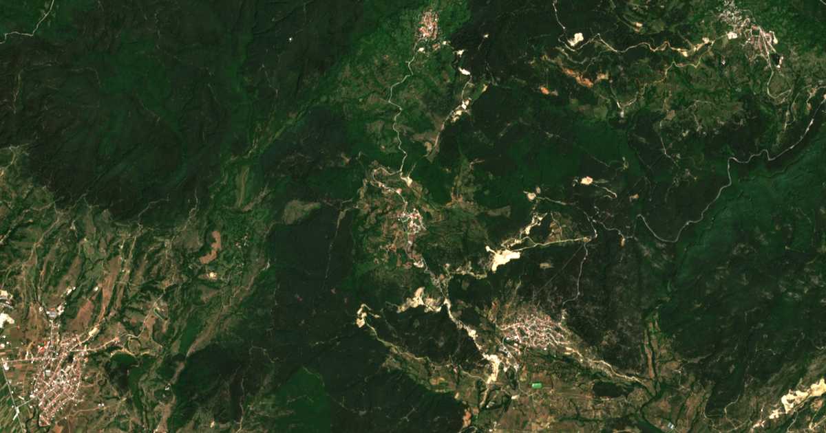 Сателитска карта на Крушево