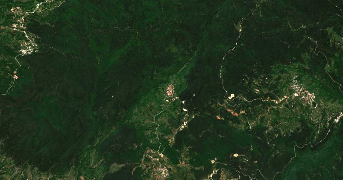 Сателитска карта на Ореше