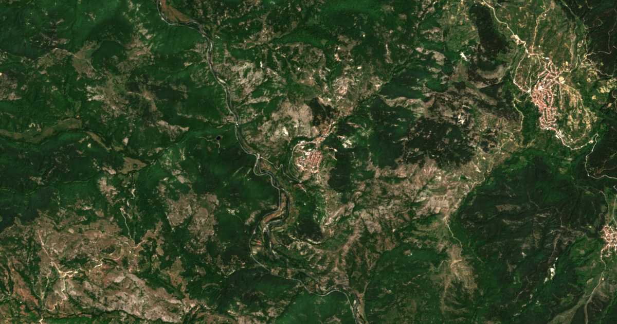 Сателитска карта на Буково