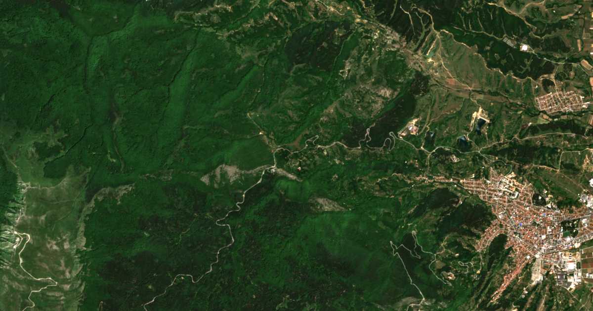 Сателитска карта на Даг Чифлик