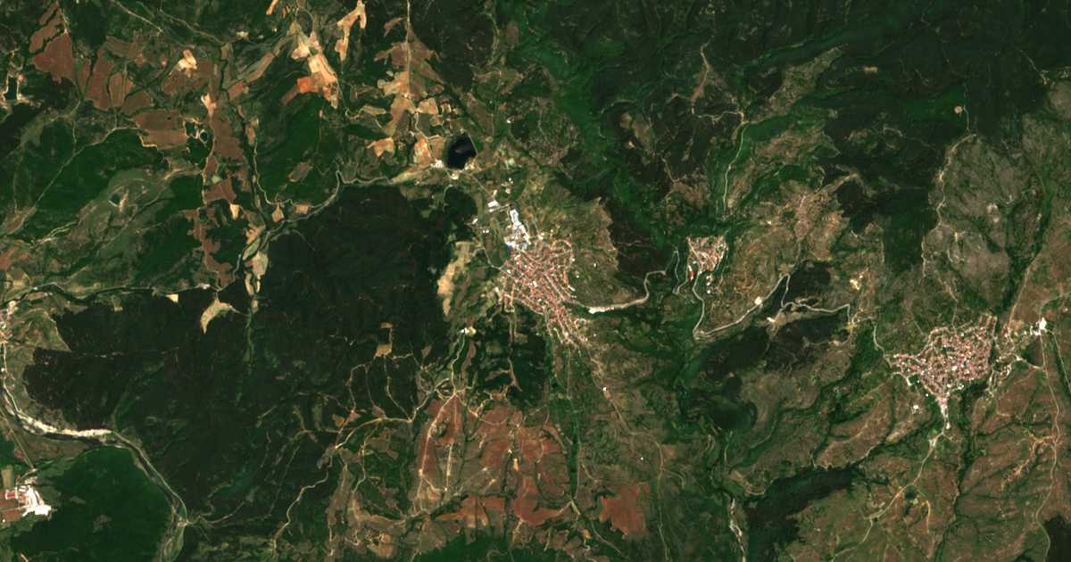 Сателитска карта на Абланица