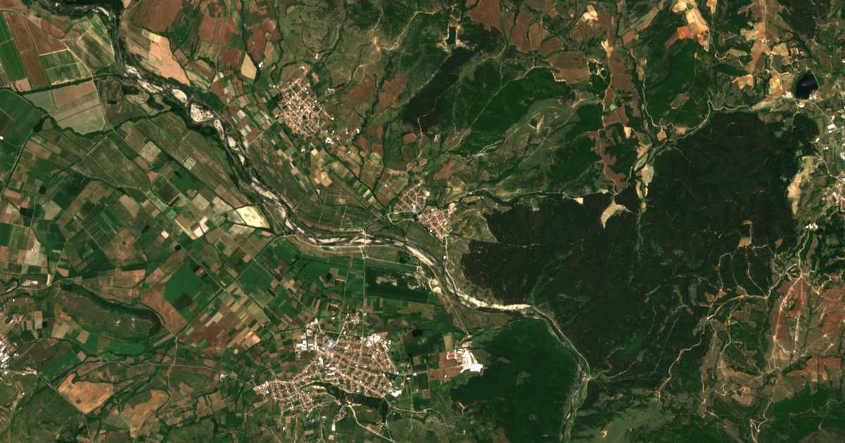 Сателитска карта на Блатска