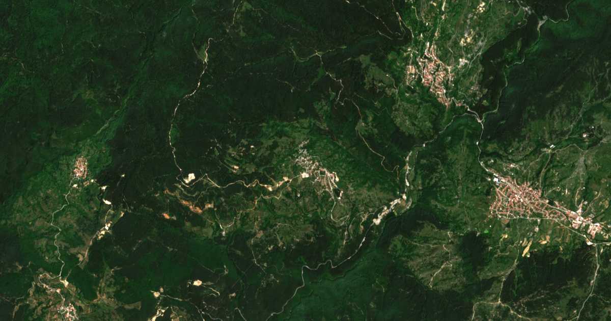 Сателитска карта на Долен