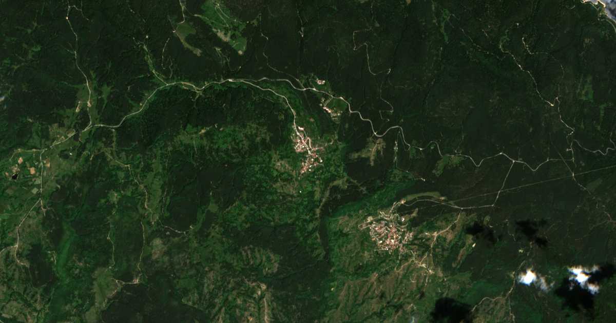 Сателитска карта на Осина