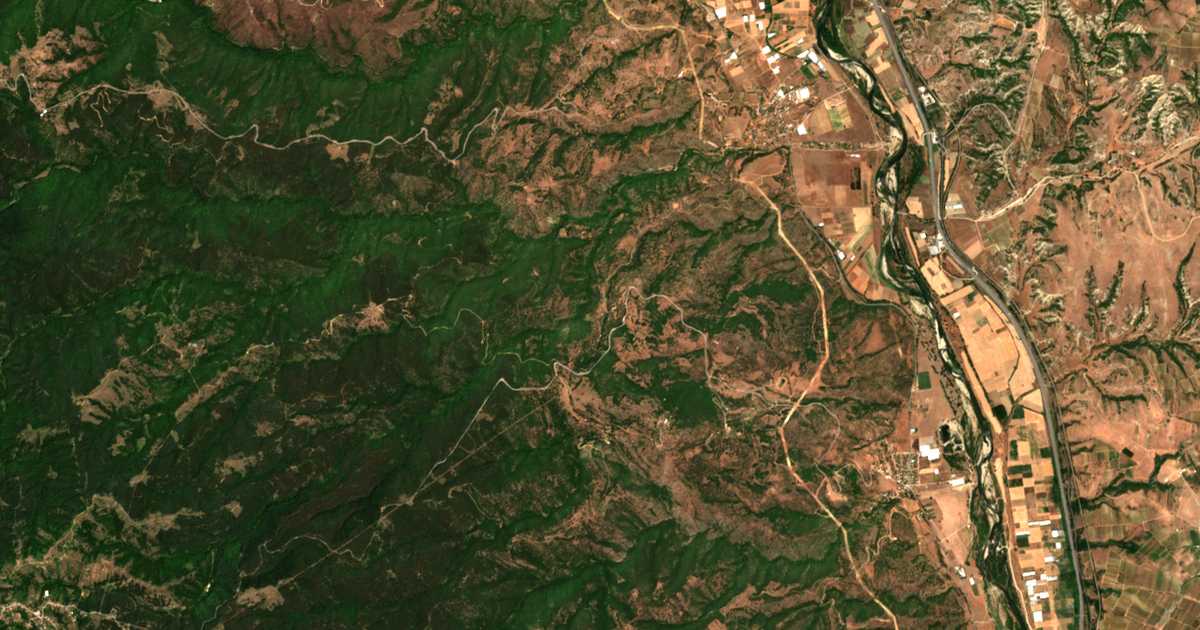 Сателитска карта на Палат