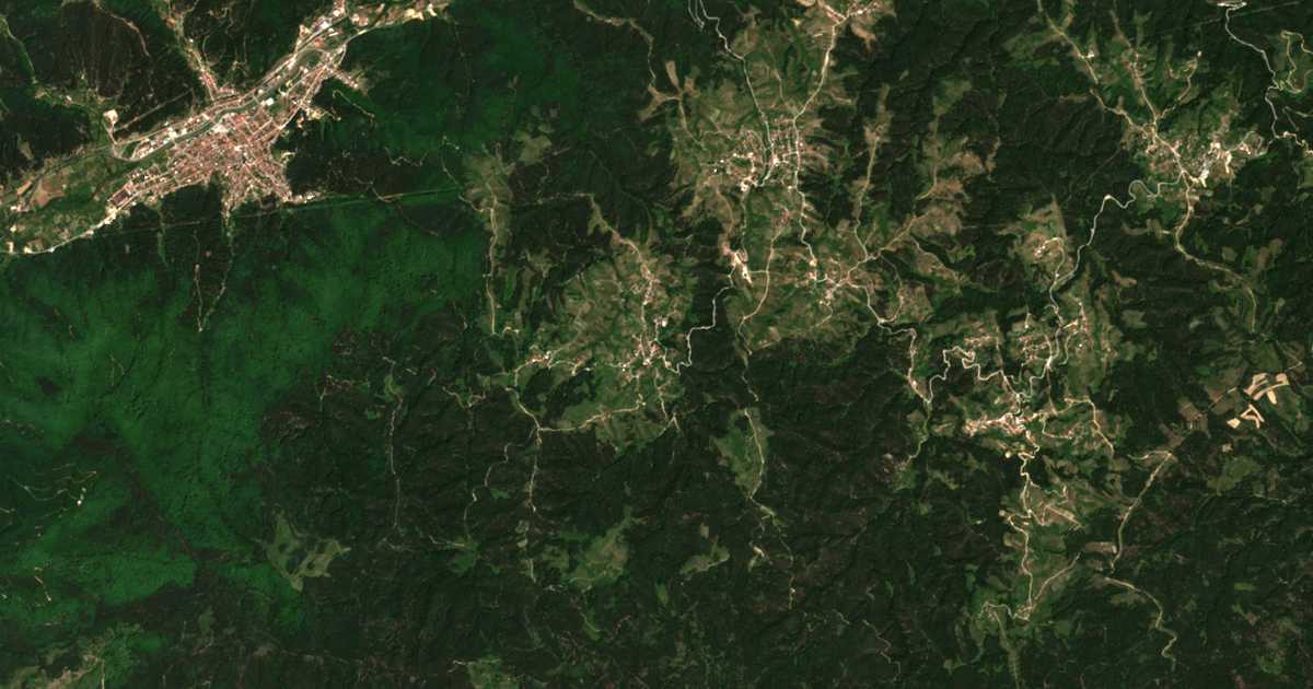 Сателитска карта на Бунцево