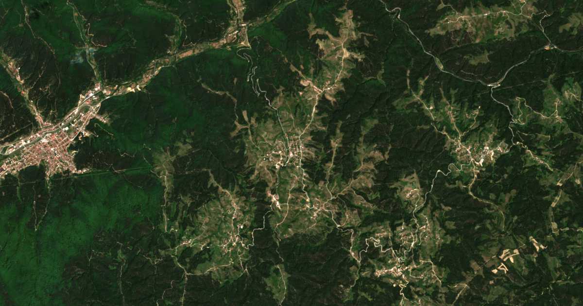 Сателитска карта на Конарско