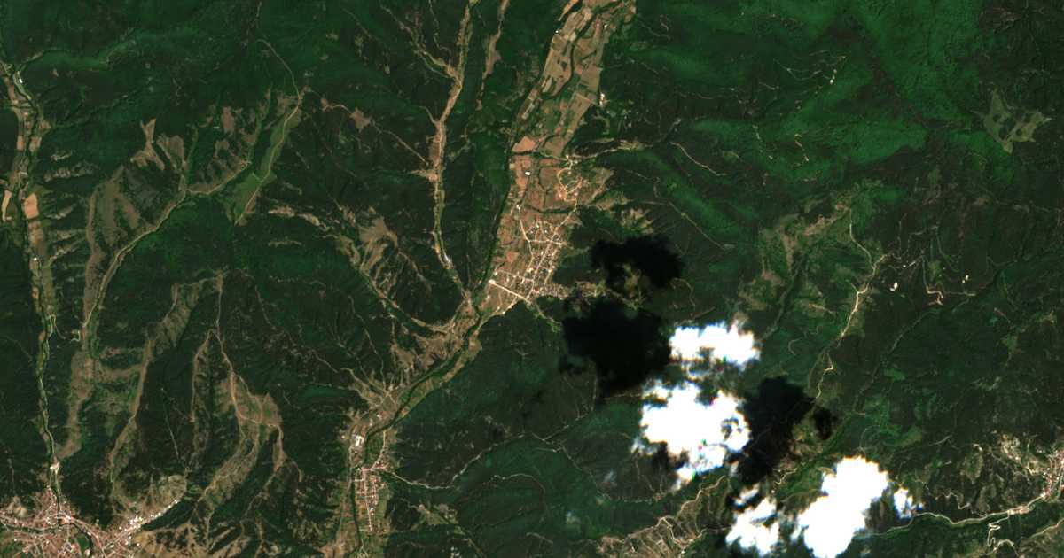 Сателитска карта на Јуруково
