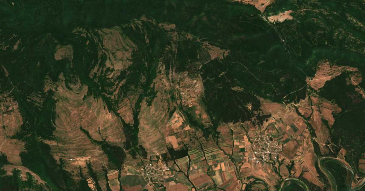 Сателитска карта на Pčelin