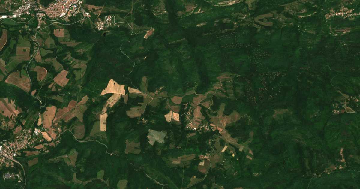 Сателитска карта на Gluška