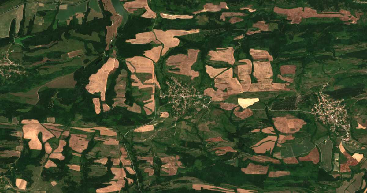 Сателитска карта на Burja