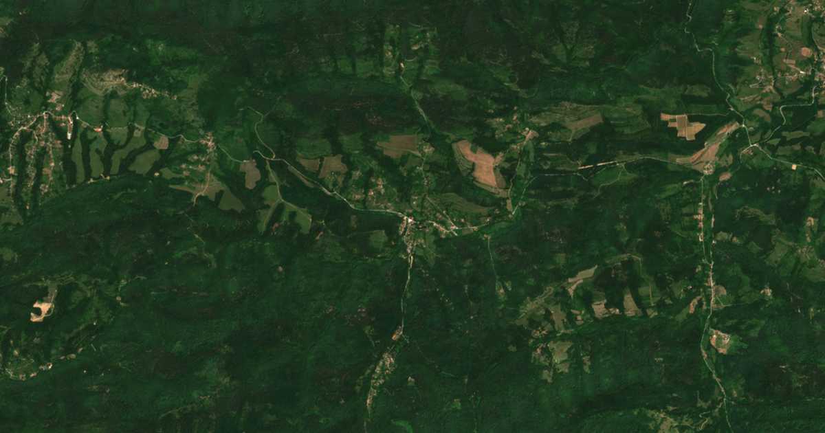 Сателитска карта на Mlečevo