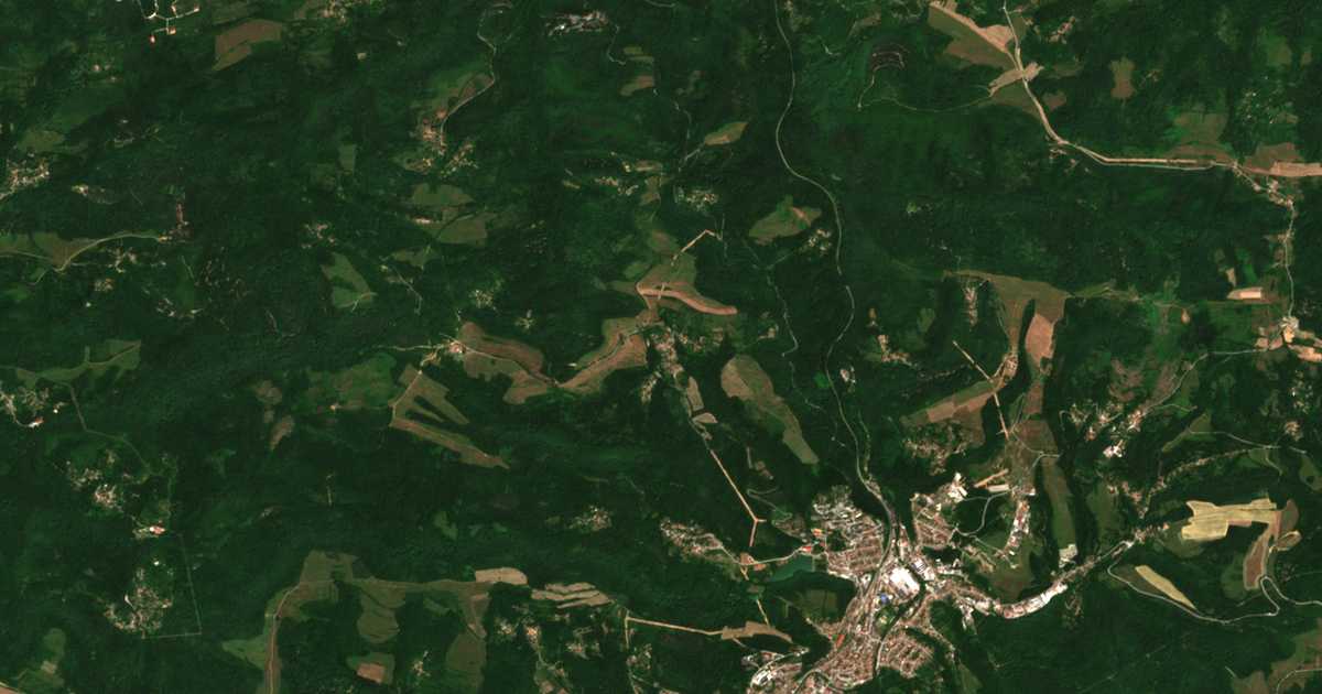 Сателитска карта на Bižovci