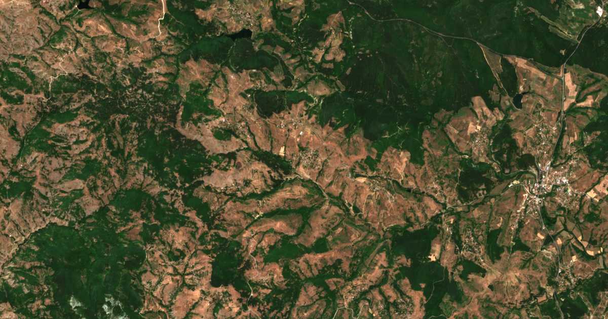Сателитска карта на Vodač