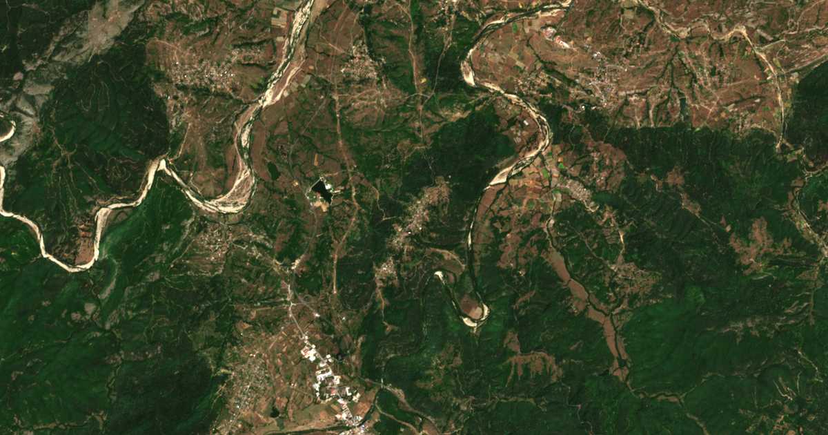 Сателитска карта на Domište
