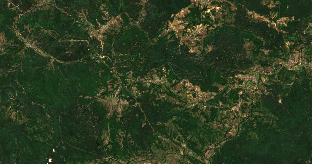 Сателитска карта на Kran