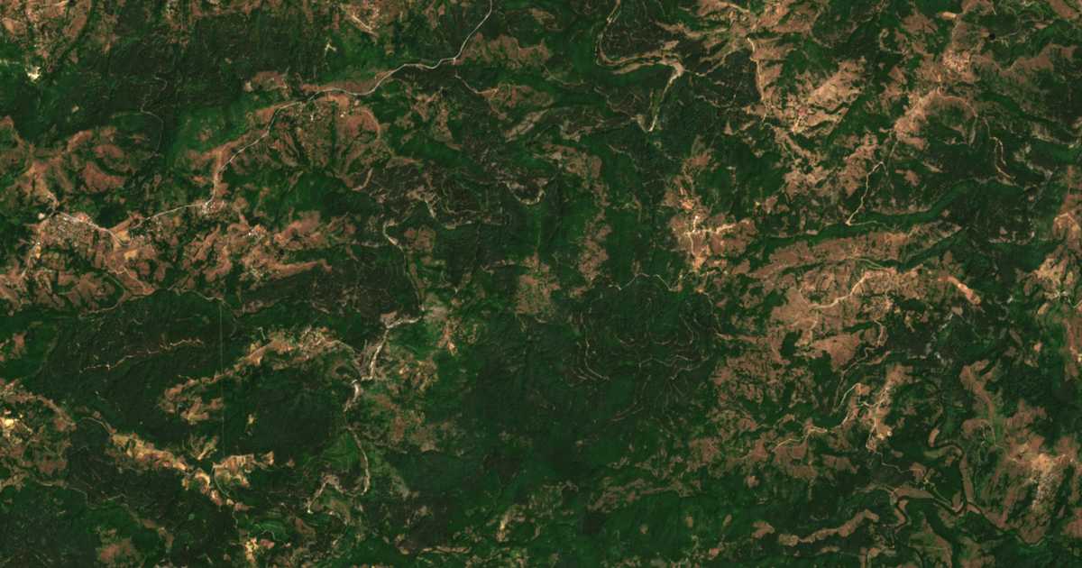 Сателитска карта на Ručej