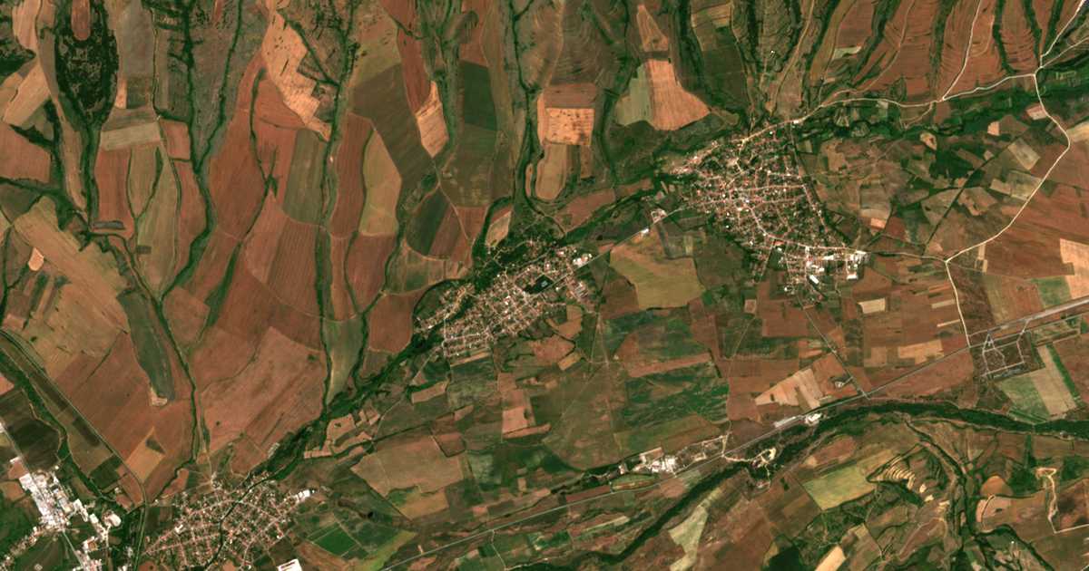 Сателитска карта на Červen Breg