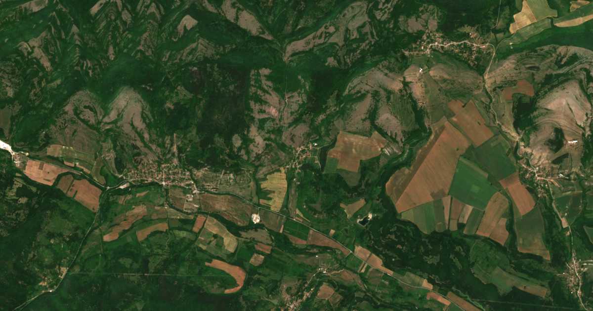 Сателитска карта на Čeljustnica
