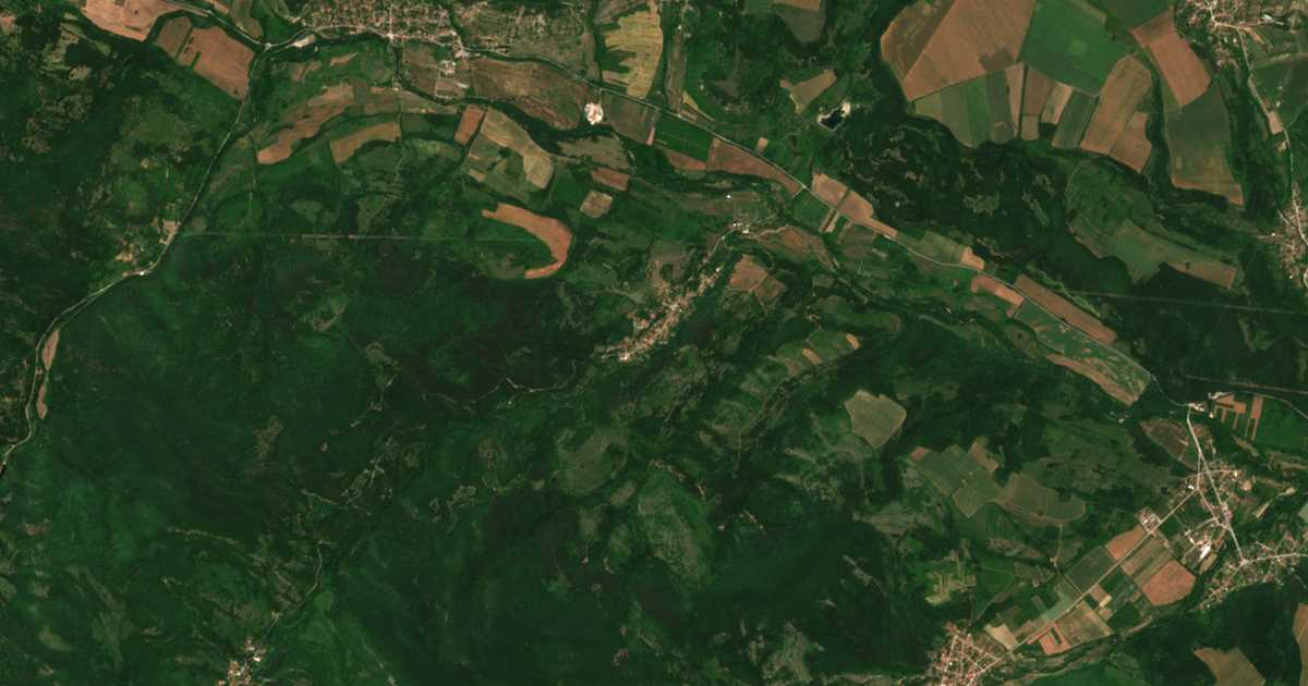 Сателитска карта на Gorna Kovačica