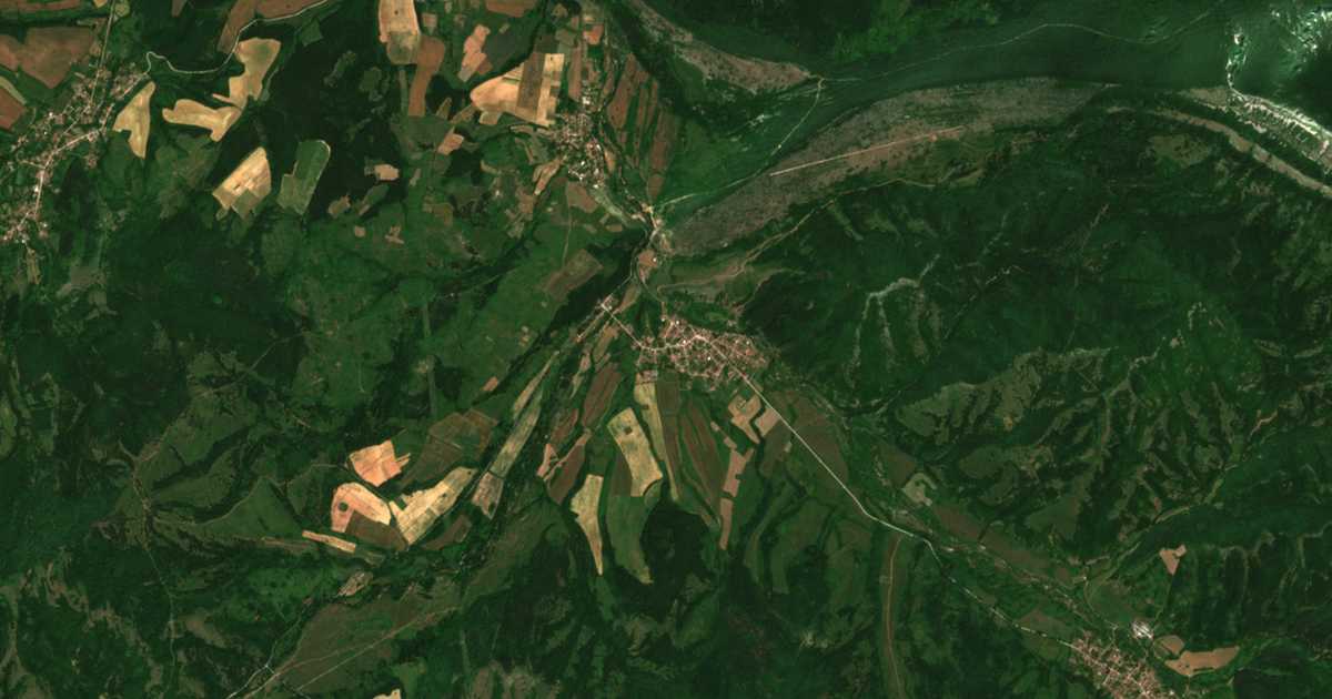 Сателитска карта на Dolno Ozirovo