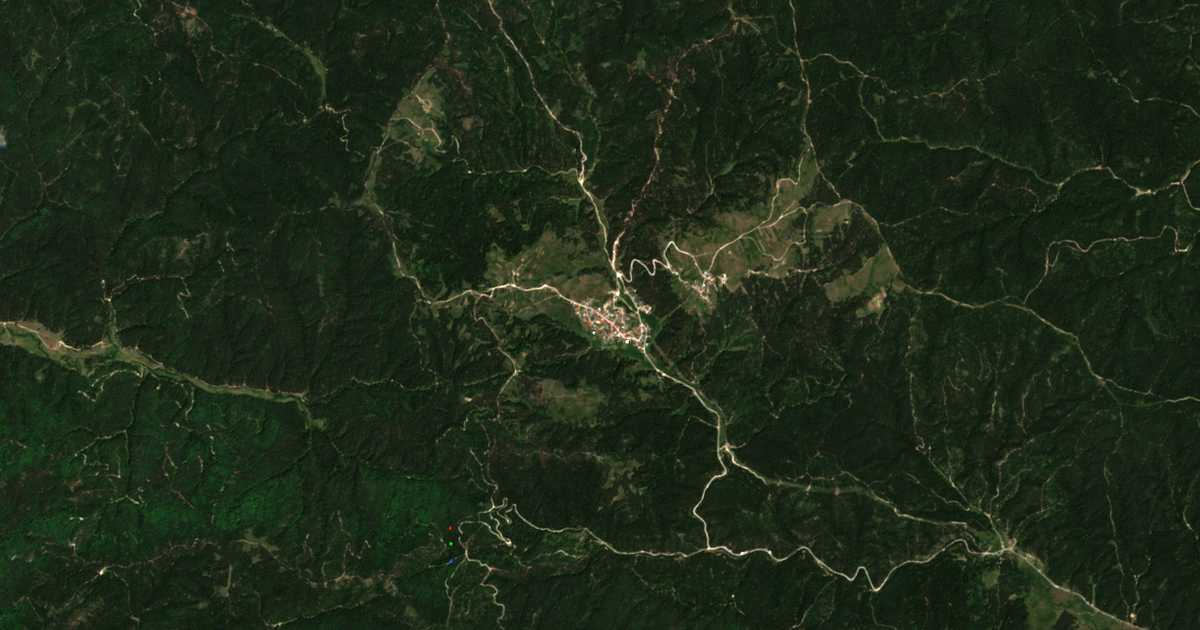 Сателитска карта на Ново Маало