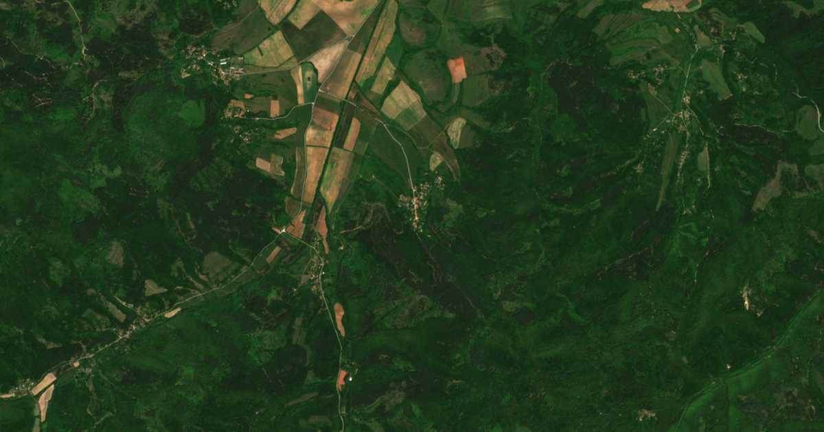 Сателитска карта на Бусинци