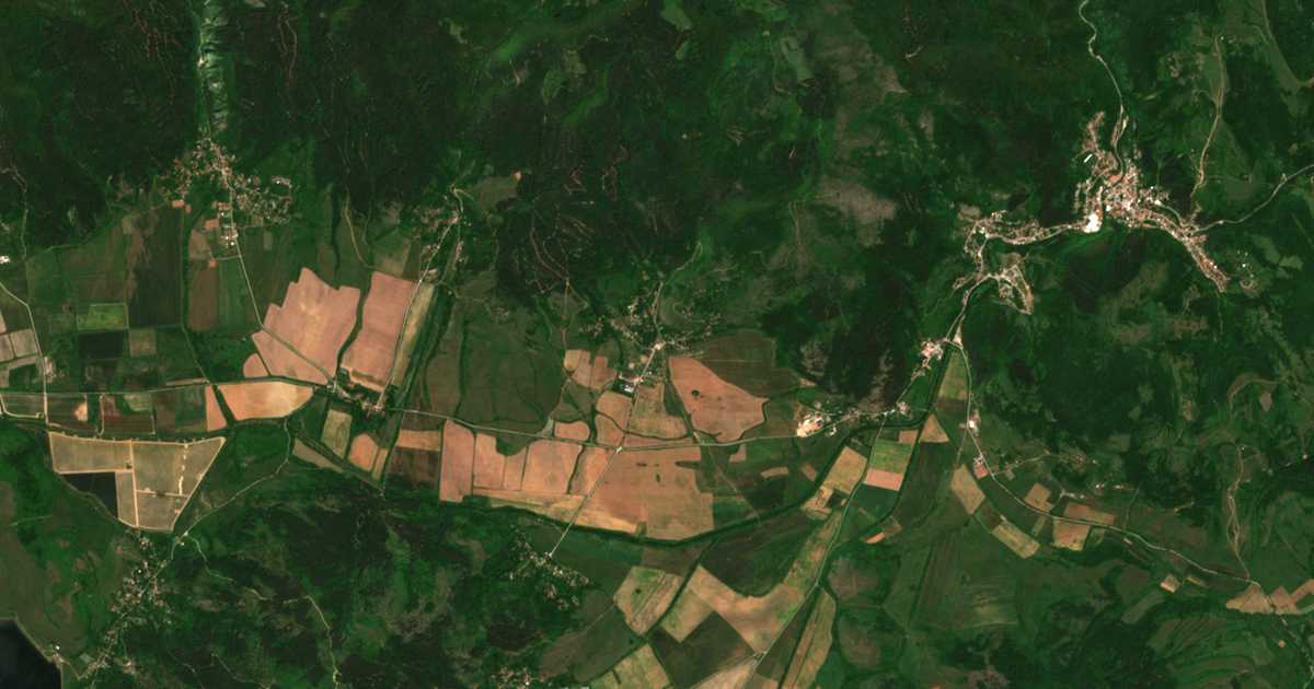 Сателитска карта на Туроковци