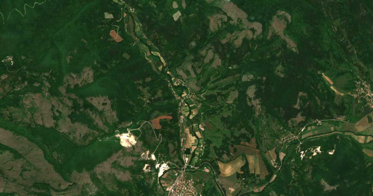 Сателитска карта на Peštera