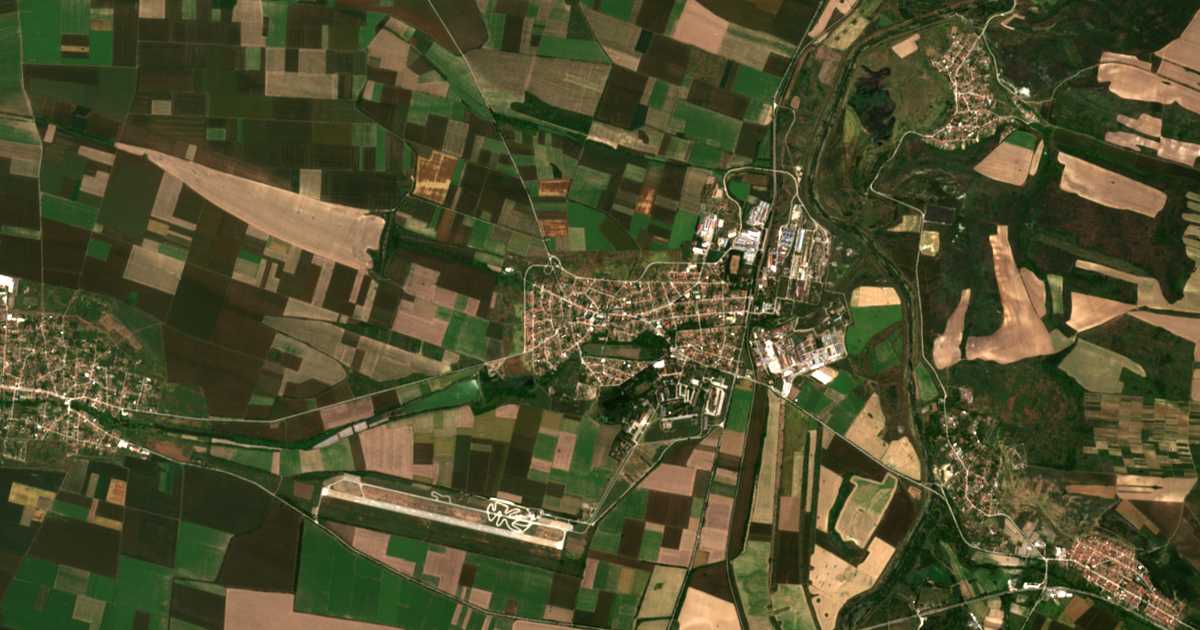 Сателитска карта на Долна Митрополија