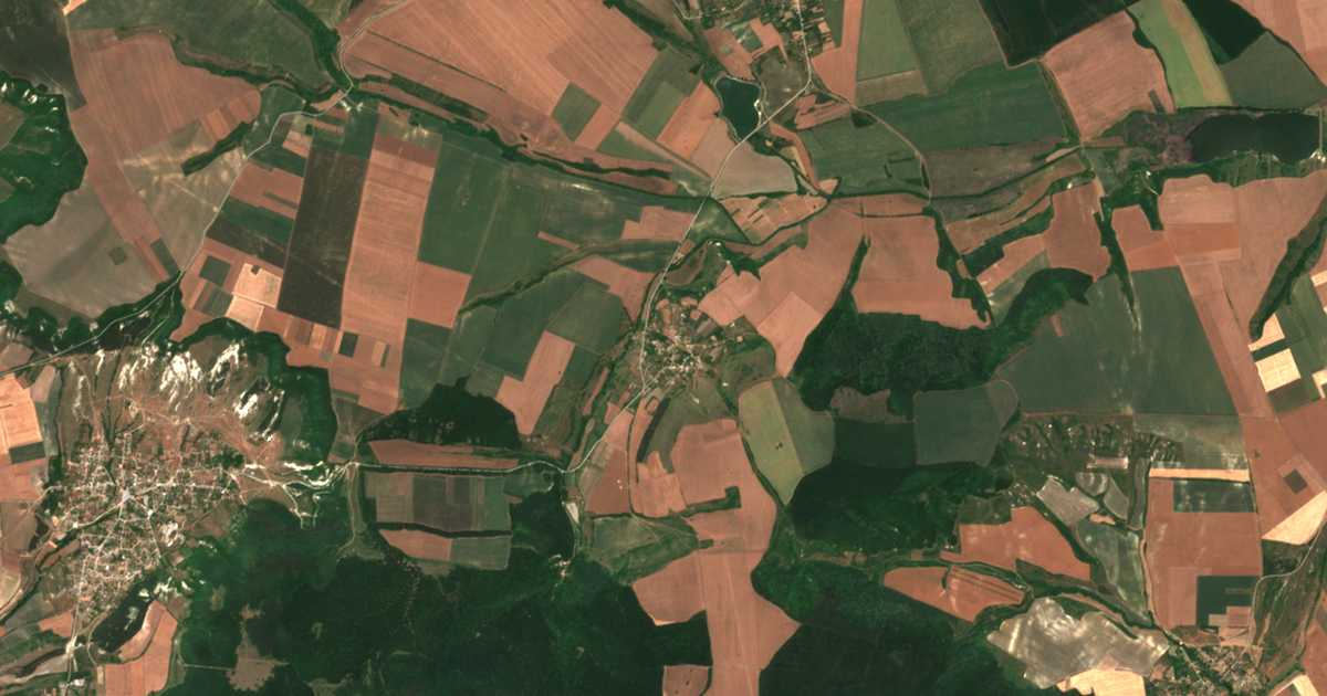Сателитска карта на Sečište
