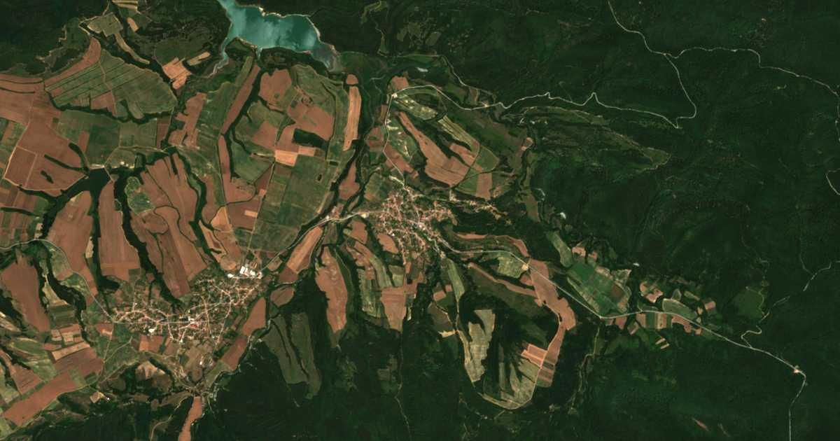 Сателитска карта на Tušovica