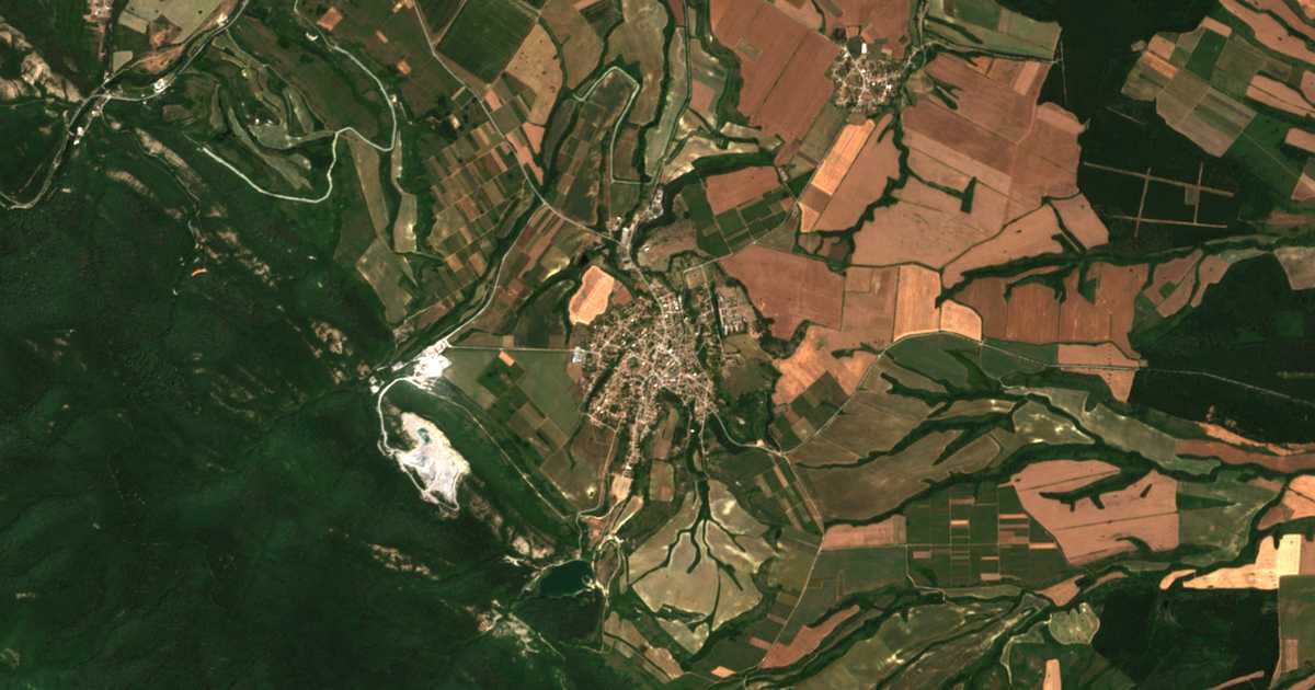Сателитска карта на Драгоево