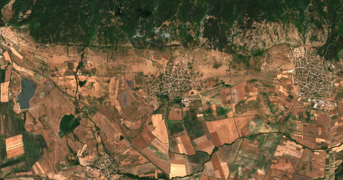 Сателитска карта на Sborište