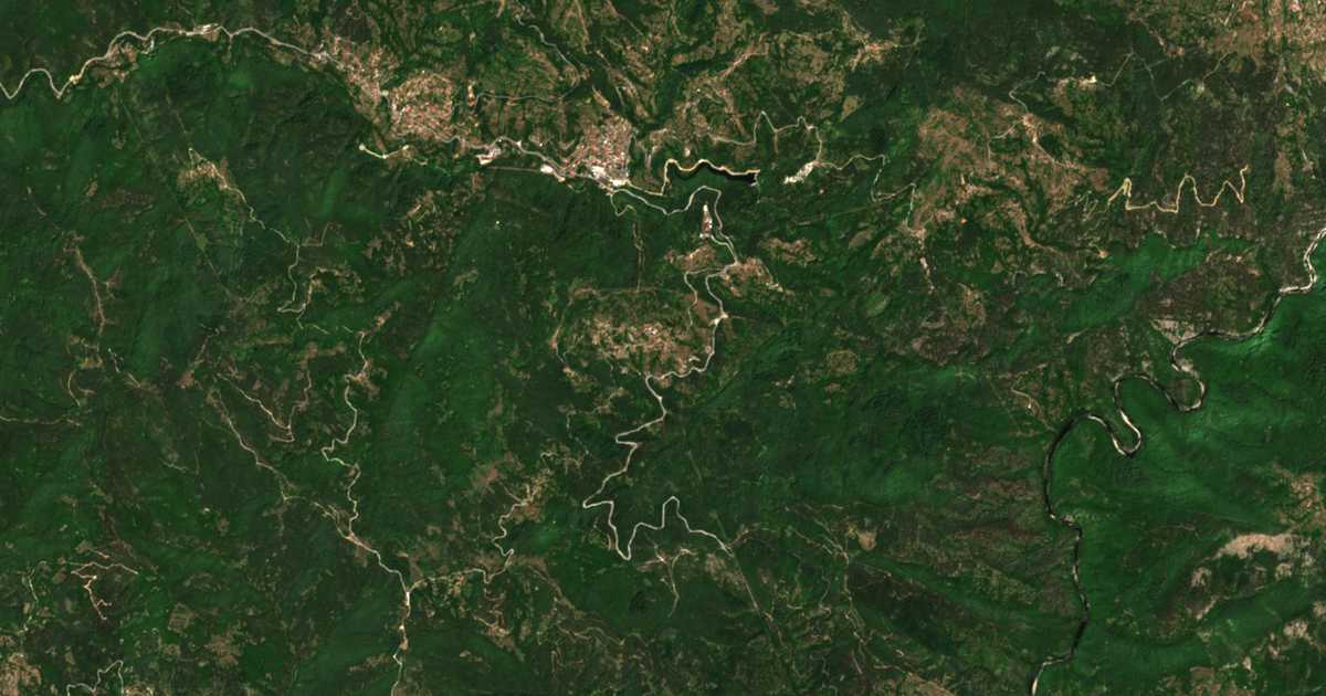Сателитска карта на Drjanka