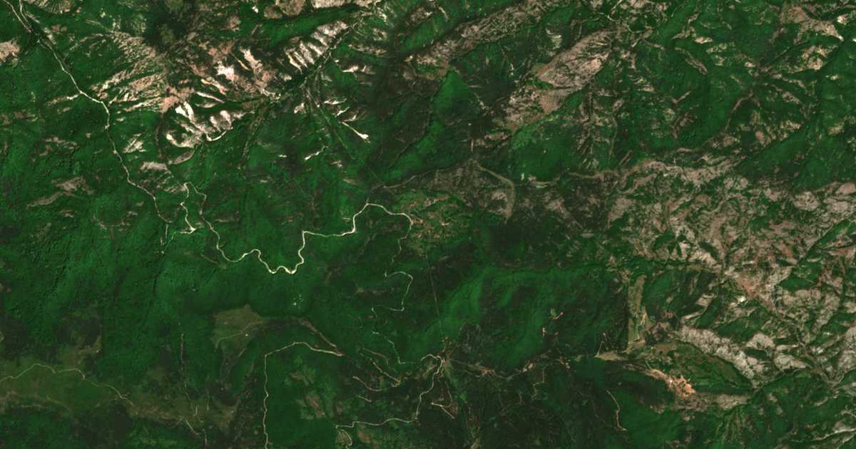 Сателитска карта на Planinsko