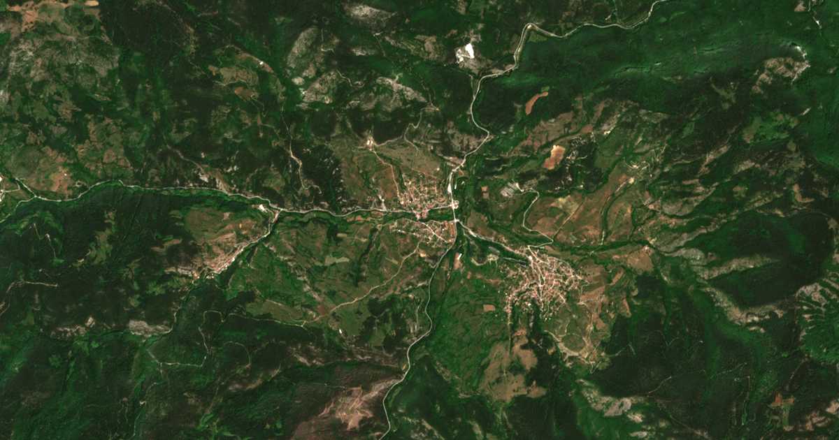 Сателитска карта на Hvojna