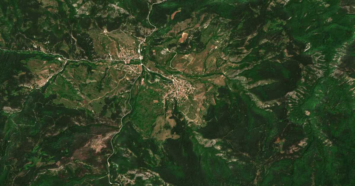 Сателитска карта на Pavelsko