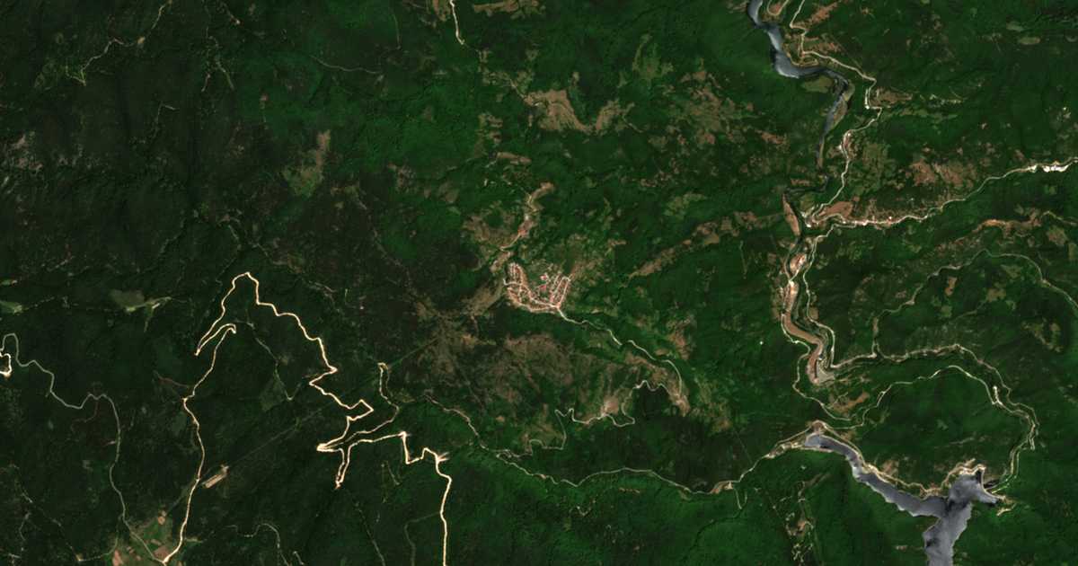 Сателитска карта на Selča