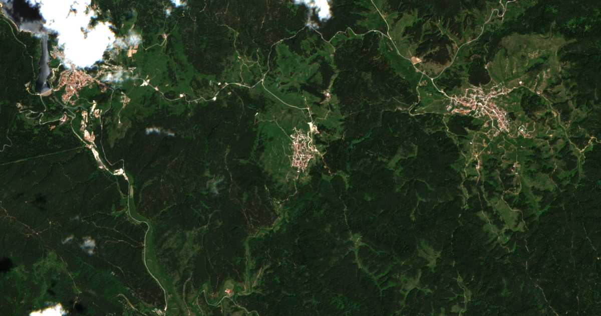 Сателитска карта на Касак