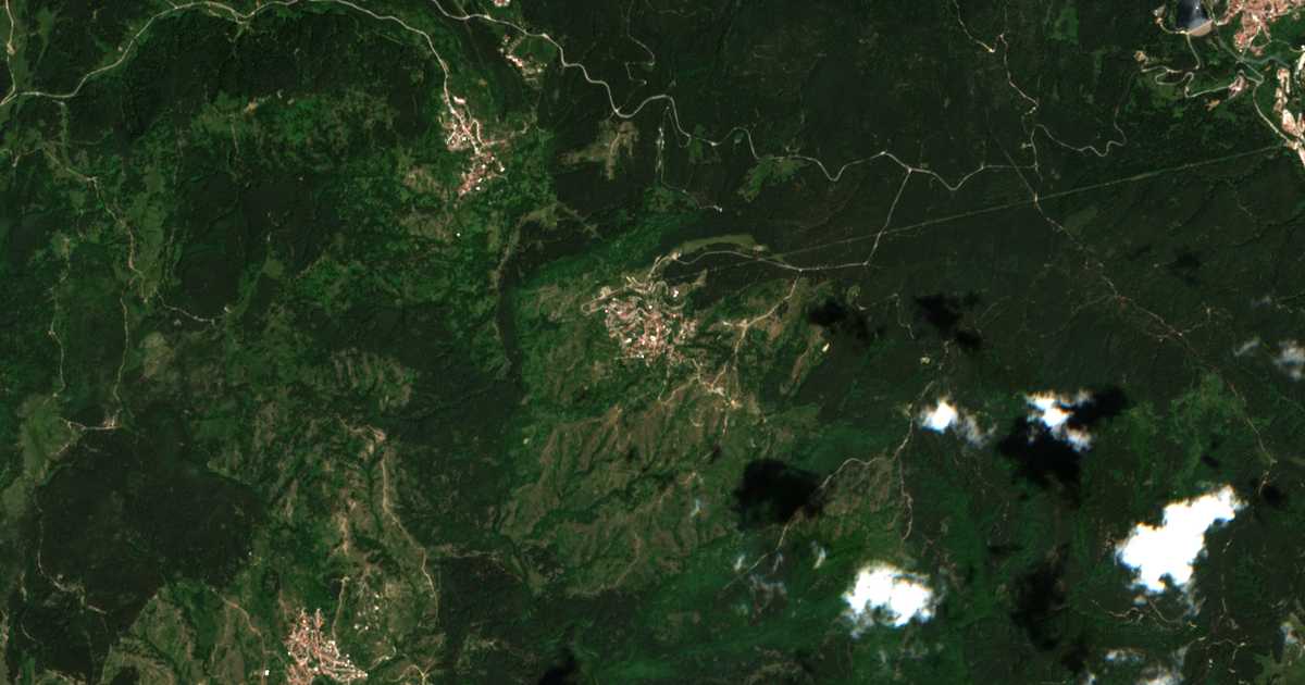 Сателитска карта на Љупча