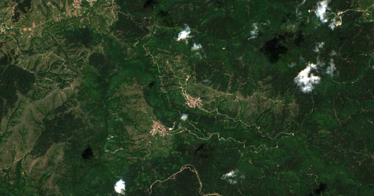 Сателитска карта на Црнча