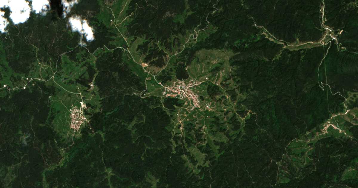 Сателитска карта на Иланџиево