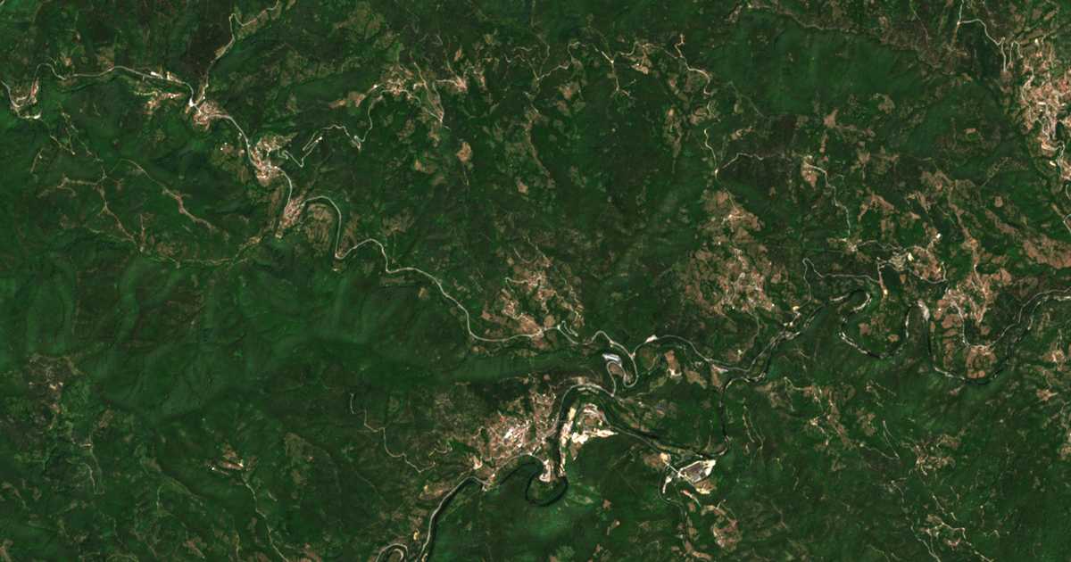 Сателитска карта на Ravništa