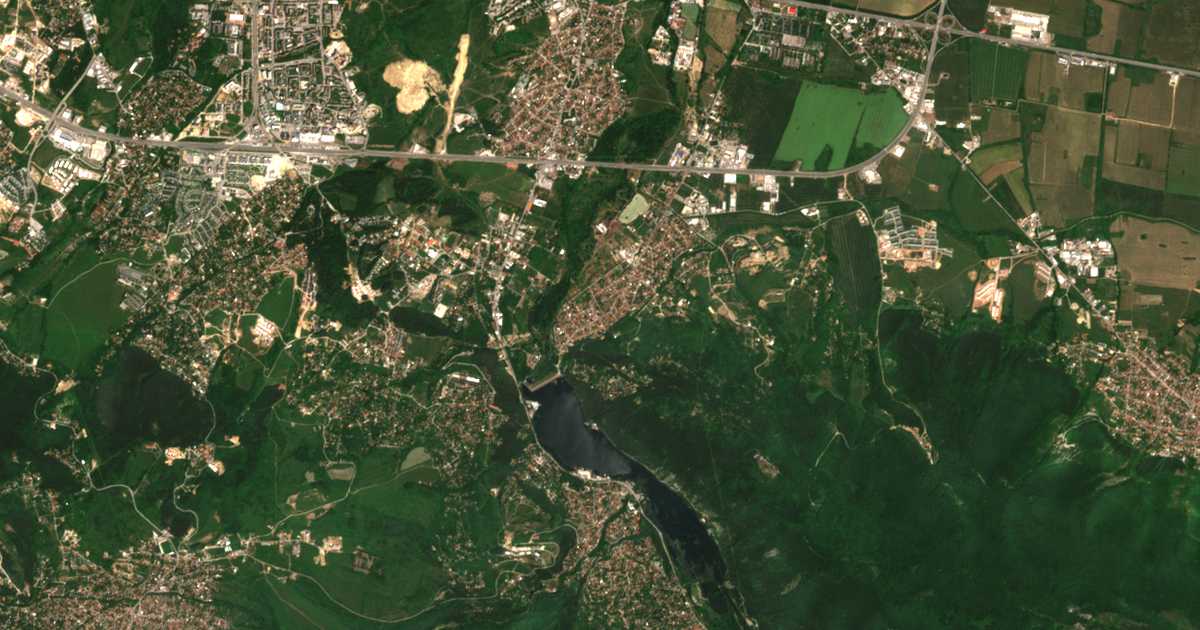 Сателитска карта на Герман