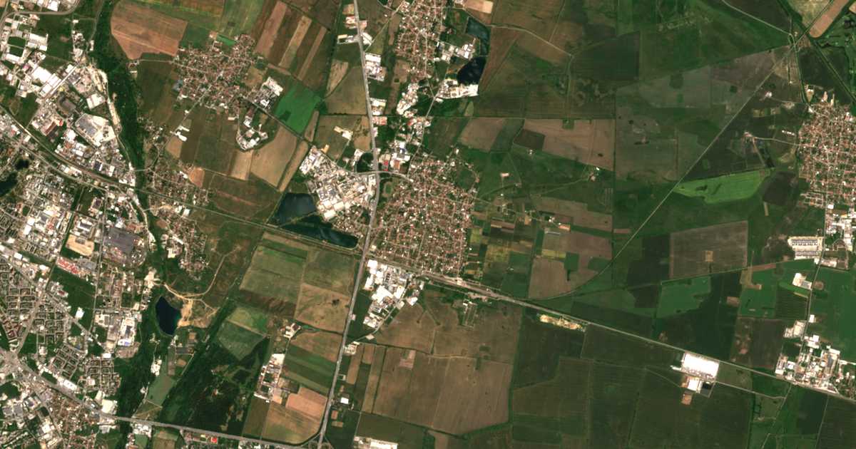 Сателитска карта на Kazičene
